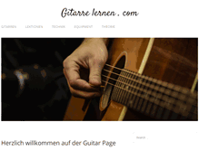 Tablet Screenshot of gitarrelernen.com